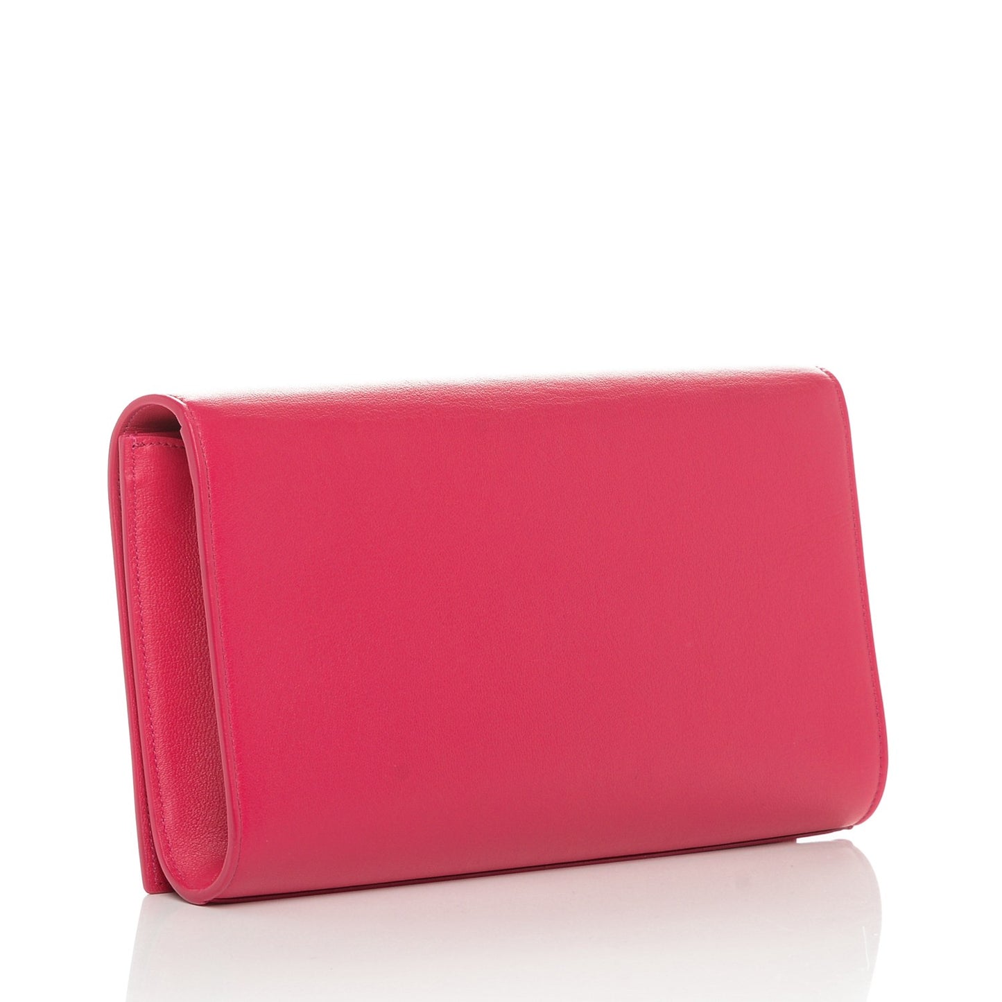 Calfskin Monogram Belle De Jour Clutch Fuchsia