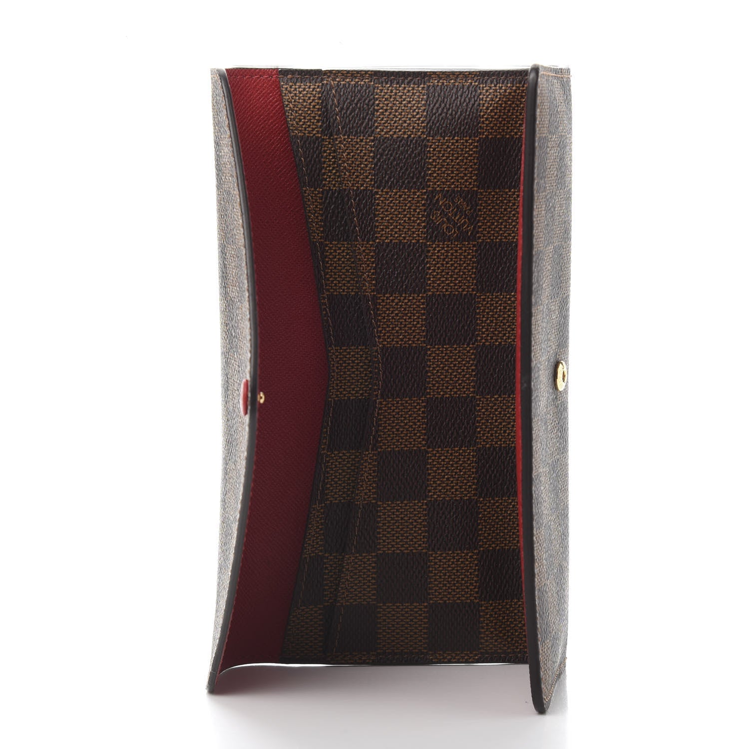 Louis Vuitton Damier Ebene Josephine Wallet Red 6 of 13