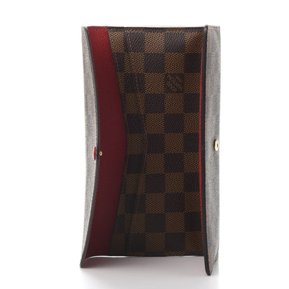 Louis Vuitton Damier Ebene Josephine Wallet Red 6 of 13