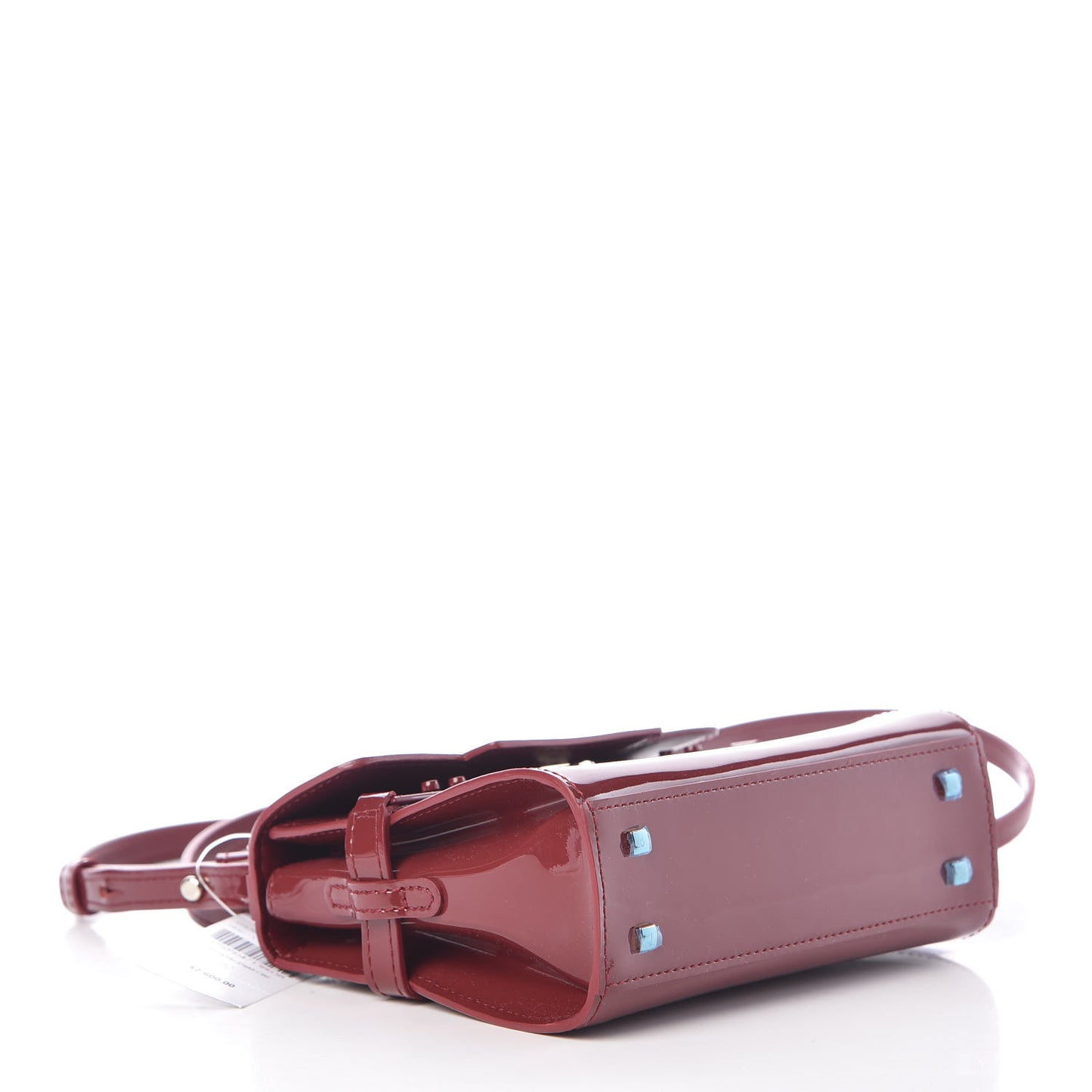 Patent Calfskin Micro Tempete Satchel Red