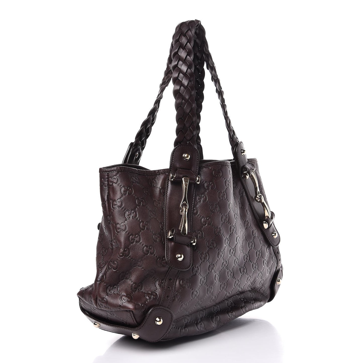 Guccissima Small Pelham Shoulder Bag Chocolate