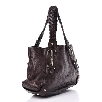 Gucci Guccissima Small Pelham Shoulder Bag Chocolate 3 of 8