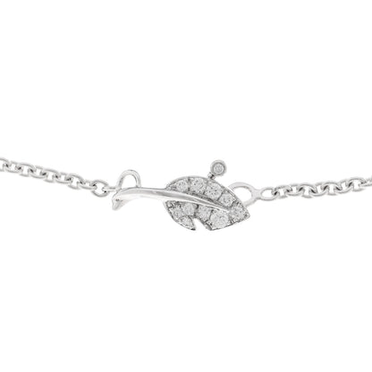 Christian Dior 18K White Gold Diamond Medium Rose Dior Bagatelle Necklace 4 of 6