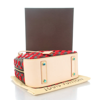 Louis Vuitton Monogram Tuffetage Deauville Cube Red 4 of 7