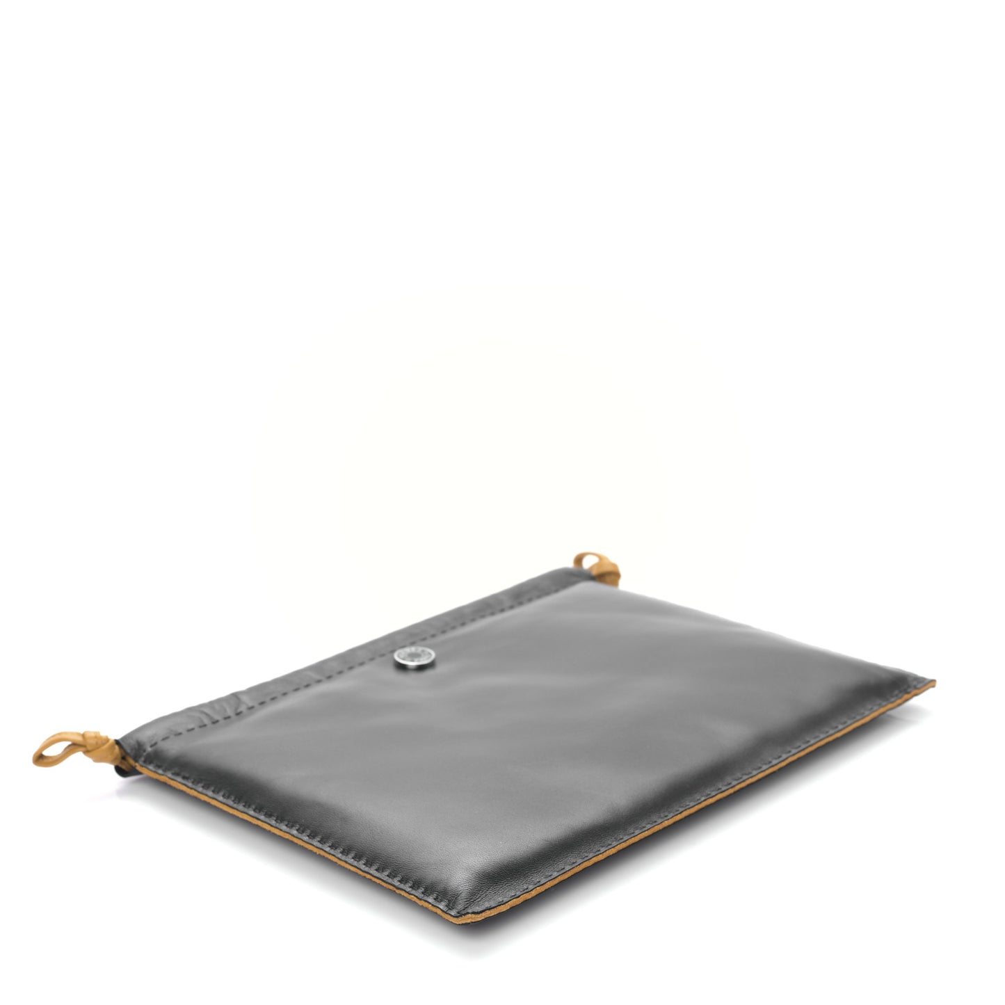 Milo Lambskin Swift Pilo Pouch Black Sesame