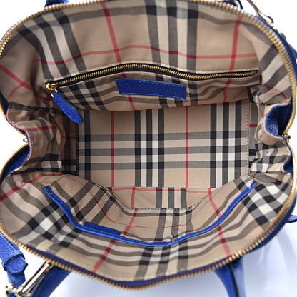 Burberry London Grainy Calfskin Small Greenwood Bowling Bag Brilliant Blue 5 of 10
