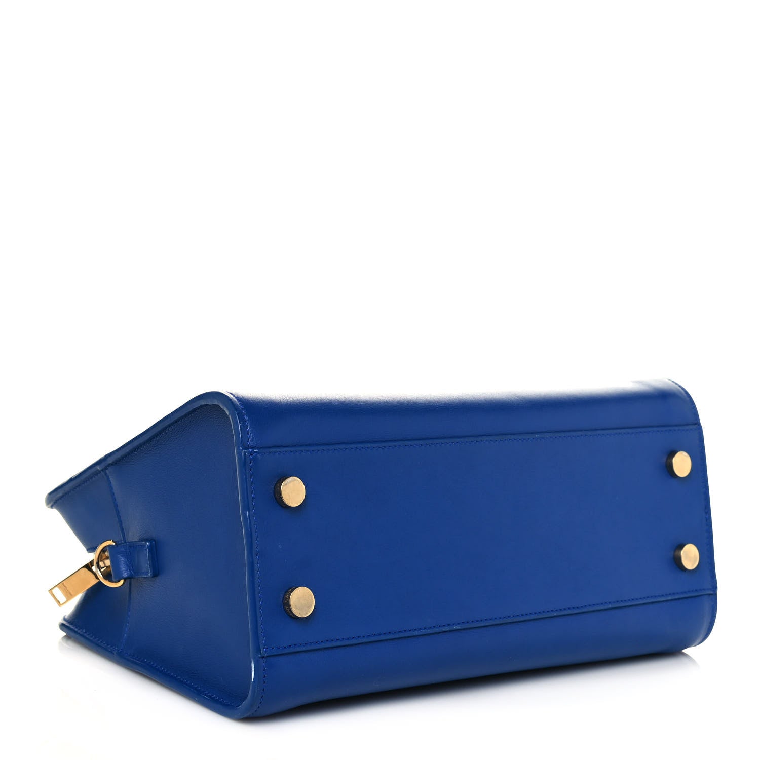 Saint Laurent Calfskin Monogram Baby Cabas Blue 4 of 17