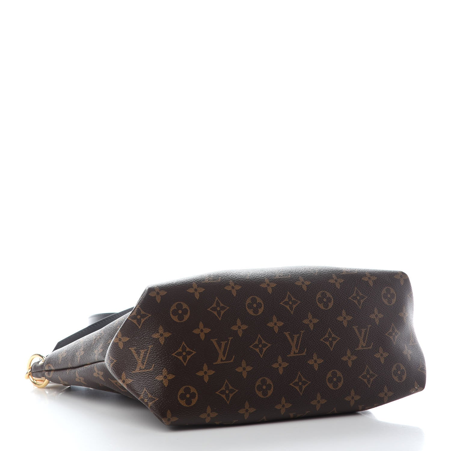 Louis Vuitton Monogram Flower Zipped Tote MM Black 4 of 9