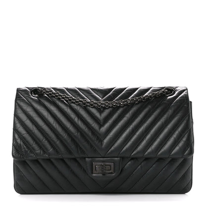 Chanel Aged Calfskin Chevron Quilted 2.55 Reissue 226 So Black 1 of 11