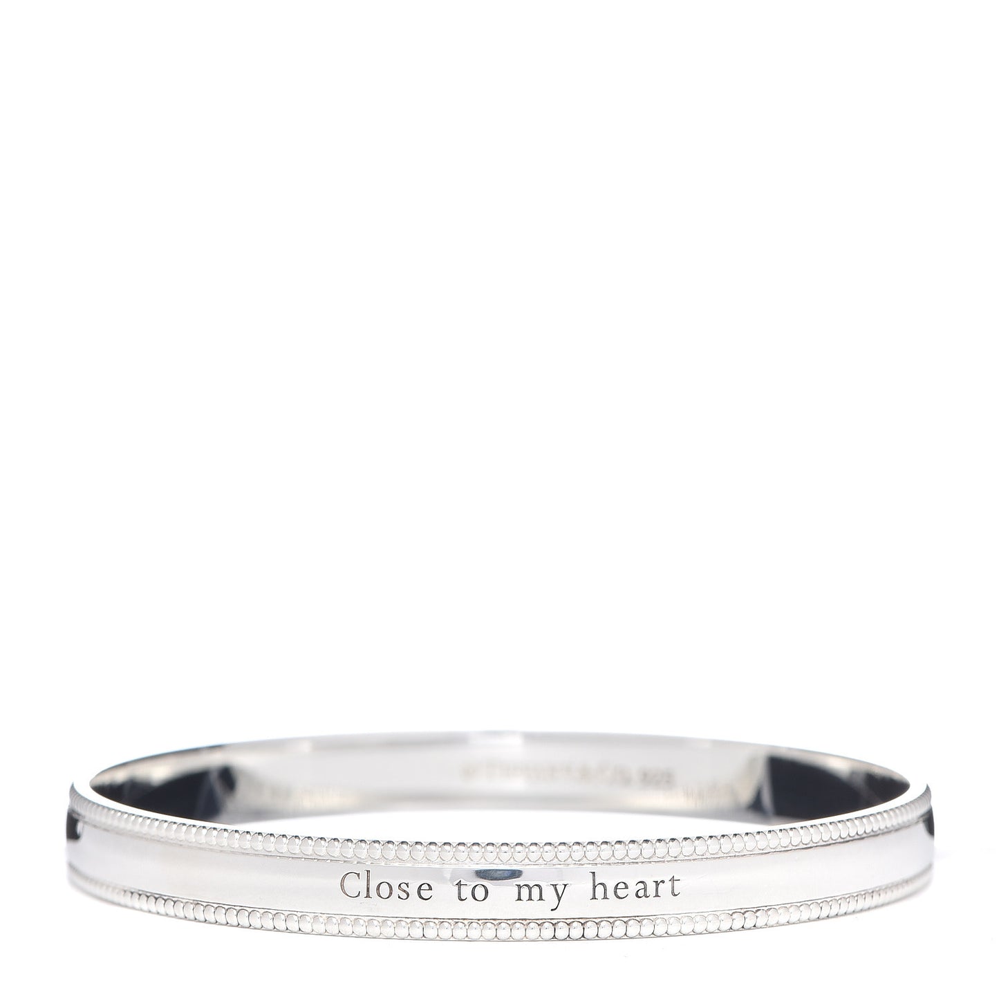 Sterling Silver Close To My Heart Bangle Bracelet