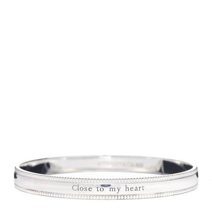 Tiffany Sterling Silver Close To My Heart Bangle Bracelet 1 of 5