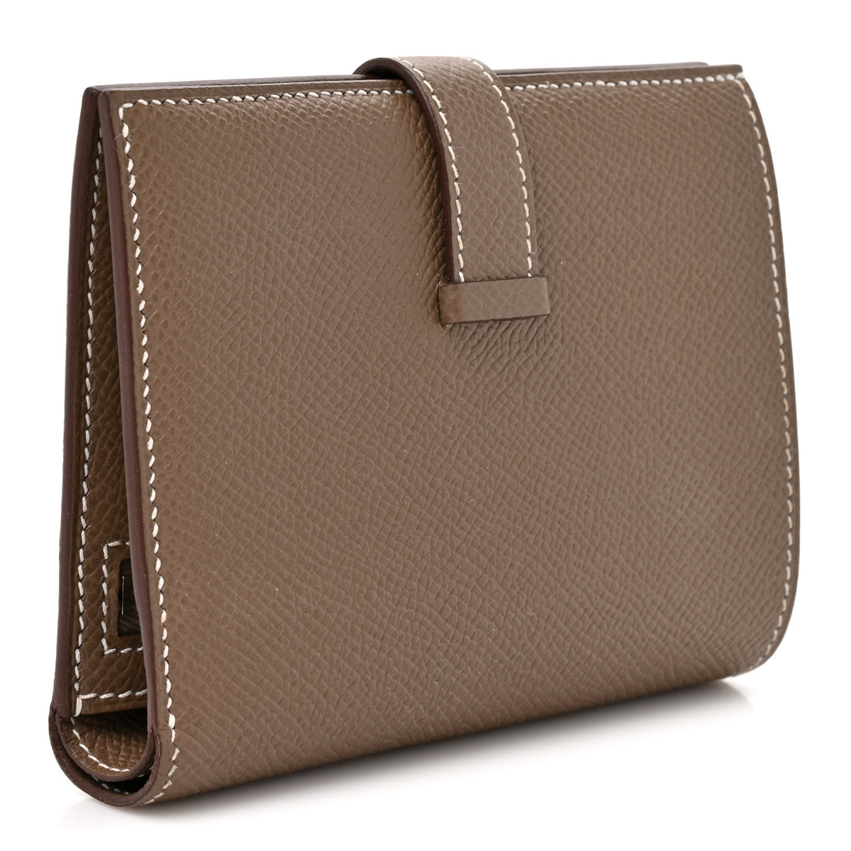 Hermes Epsom Bearn Compact Wallet Etoupe 3 of 8