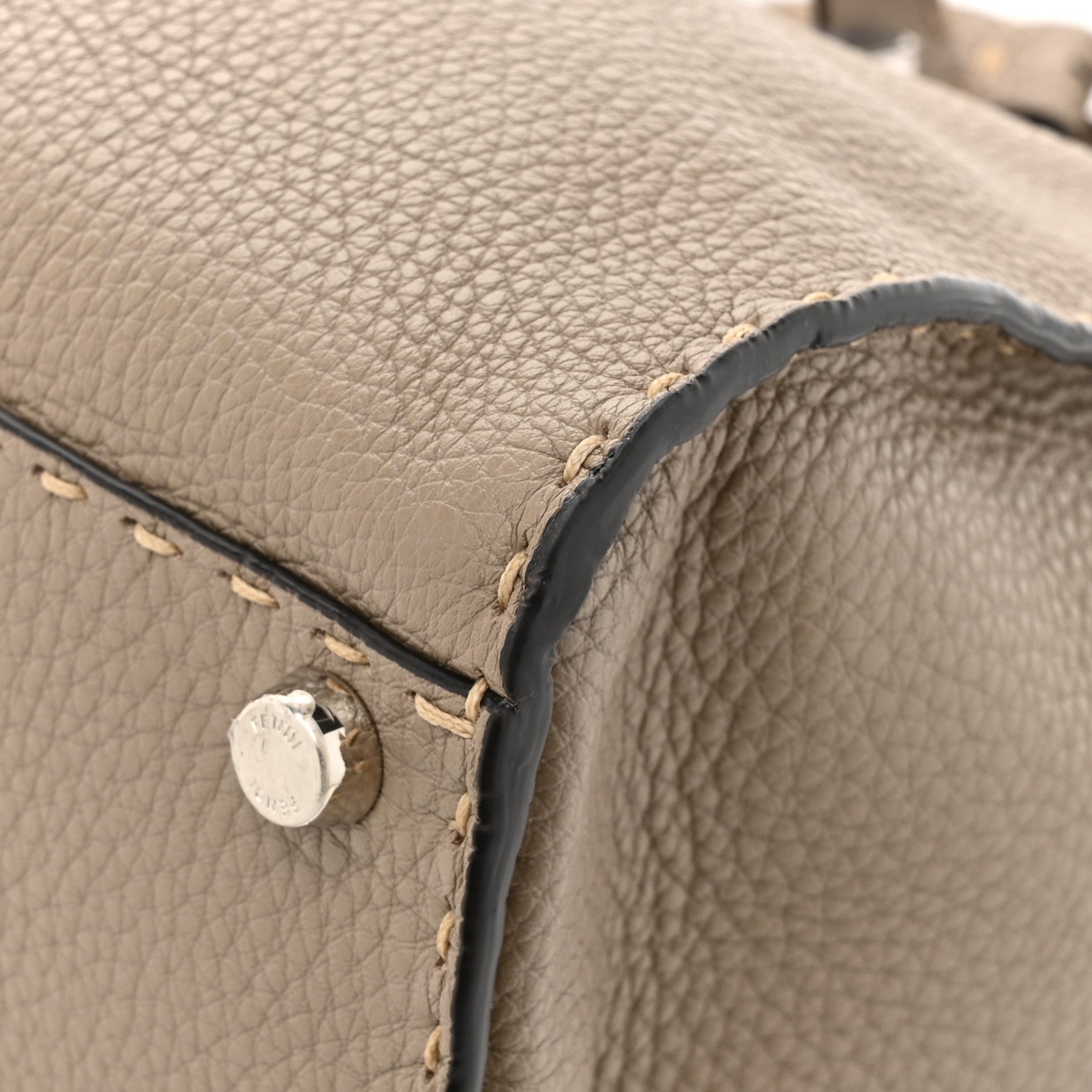 Fendi Cuoio Romano Selleria Medium Peekaboo Iconic Satchel Corda 12 of 13