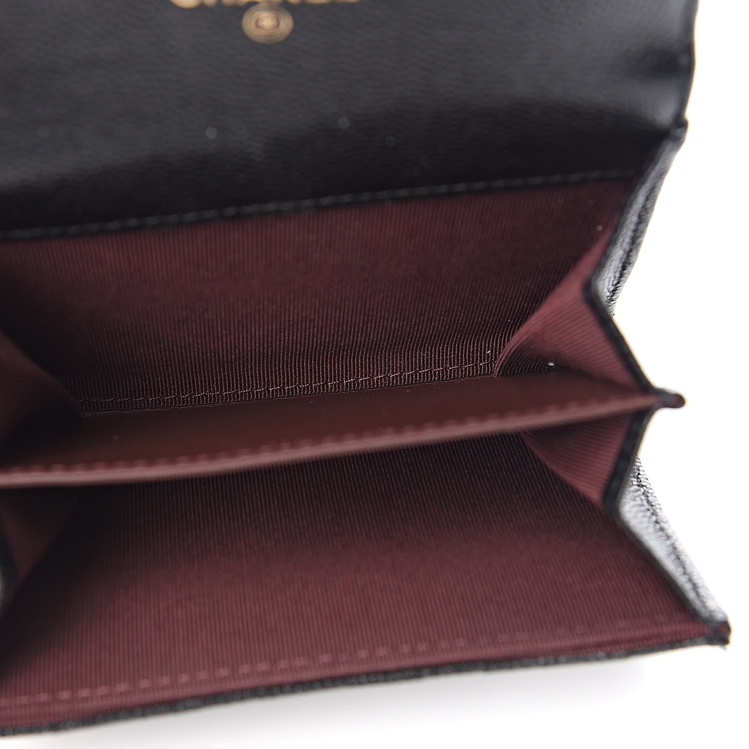 Chanel Caviar Quilted Flap Card Holder Wallet Black 5 of 10