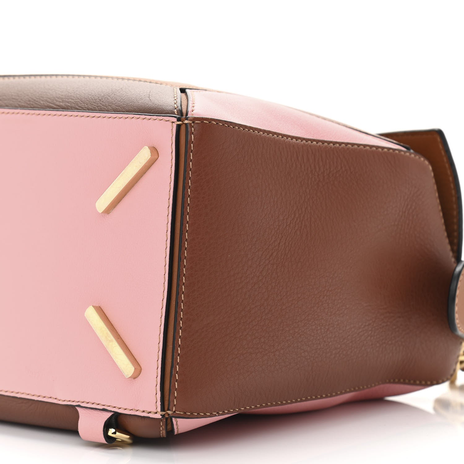 Loewe Calfskin Medium Puzzle Bag Tan Medium Pink 9 of 9