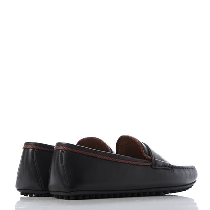 Gucci Nappa Mens Bee Driver Loafers 8.5 Black 4 of 10
