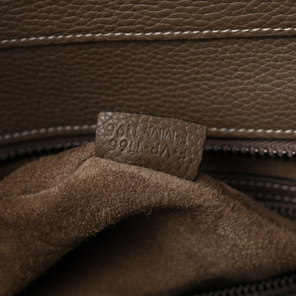 Celine Drummed Calfskin Mini Luggage Souris 7 of 10
