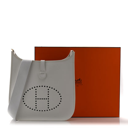 Hermes Epsom Evelyne GM White 11 of 11