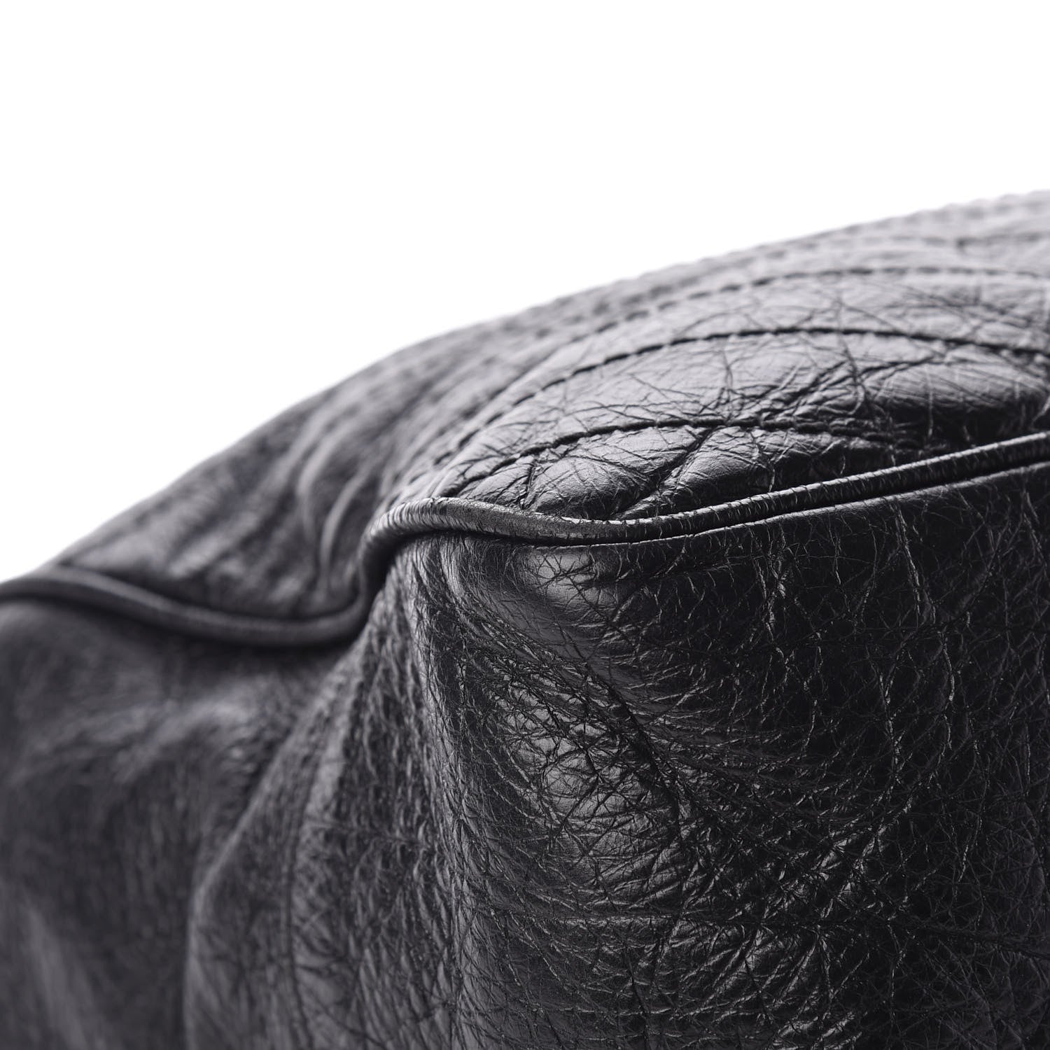 Saint Laurent Crinkled Calfskin Matelasse Monogram Large Niki Shopping Tote Bag Black 10 of 15