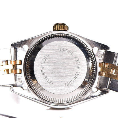 Rolex Stainless Steel 18K Yellow Gold 26mm Oyster Perpetual Datejust Watch Champagne 69173 6 of 7