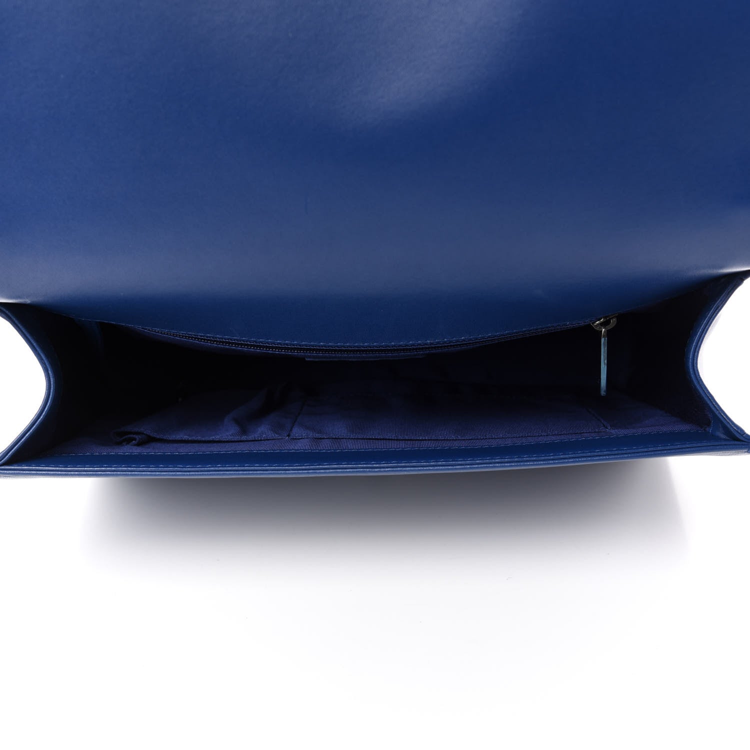 Chanel Lambskin Quilted Large Boy Flap Dark Blue 6 of 12