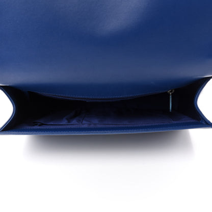 Chanel Lambskin Quilted Large Boy Flap Dark Blue 6 of 12