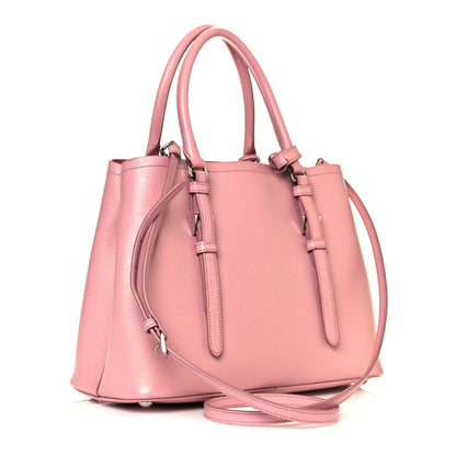 Prada Saffiano Cuir Small Double Handle Tote Pesco 6 of 23