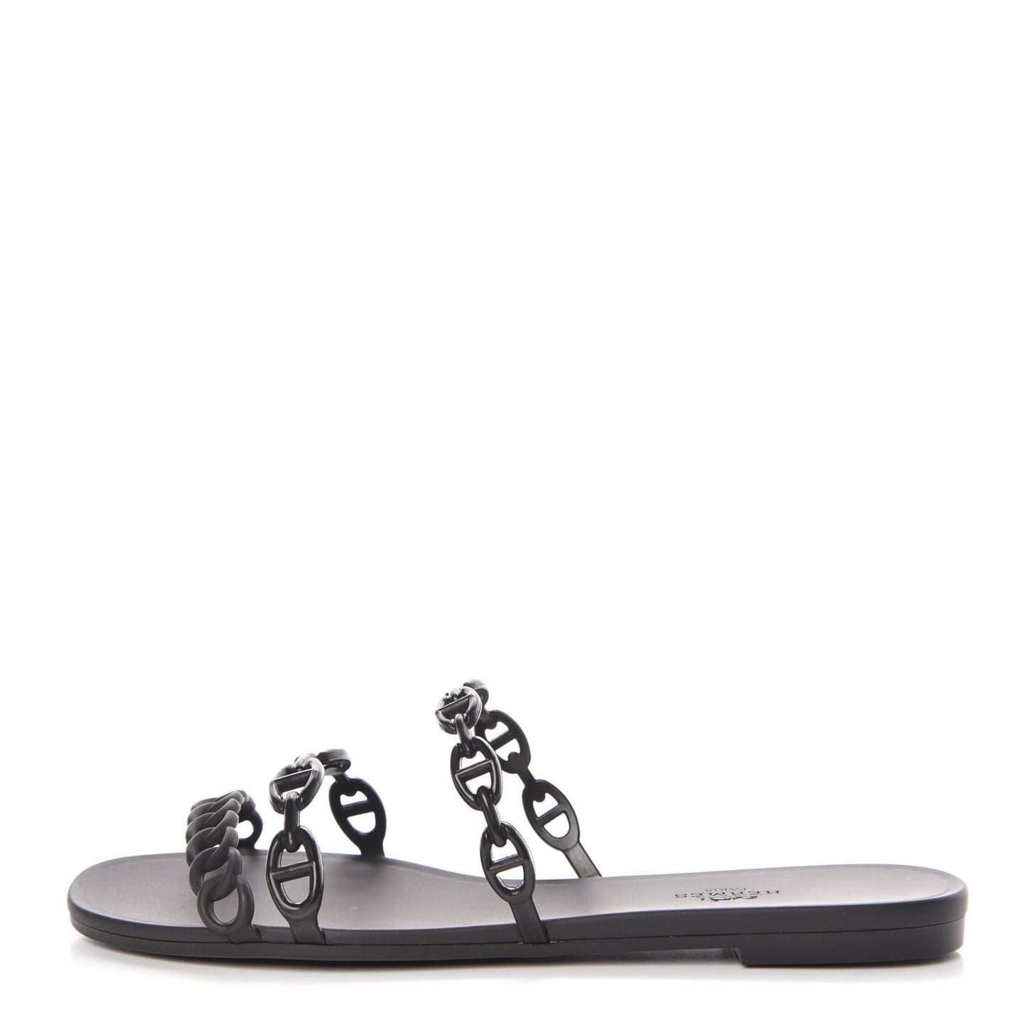 Rubber Chaine d'Ancre Rivage Sandals 39 Black