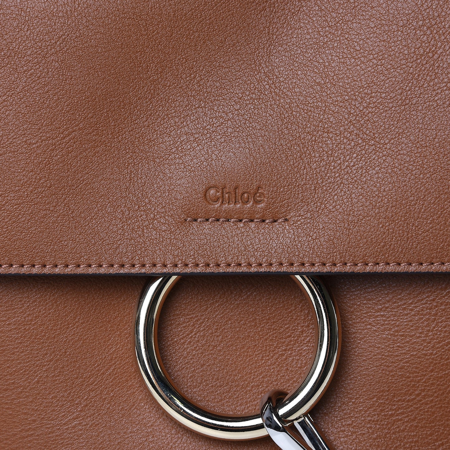 Calfskin Small Faye Day Shoulder Bag Tan