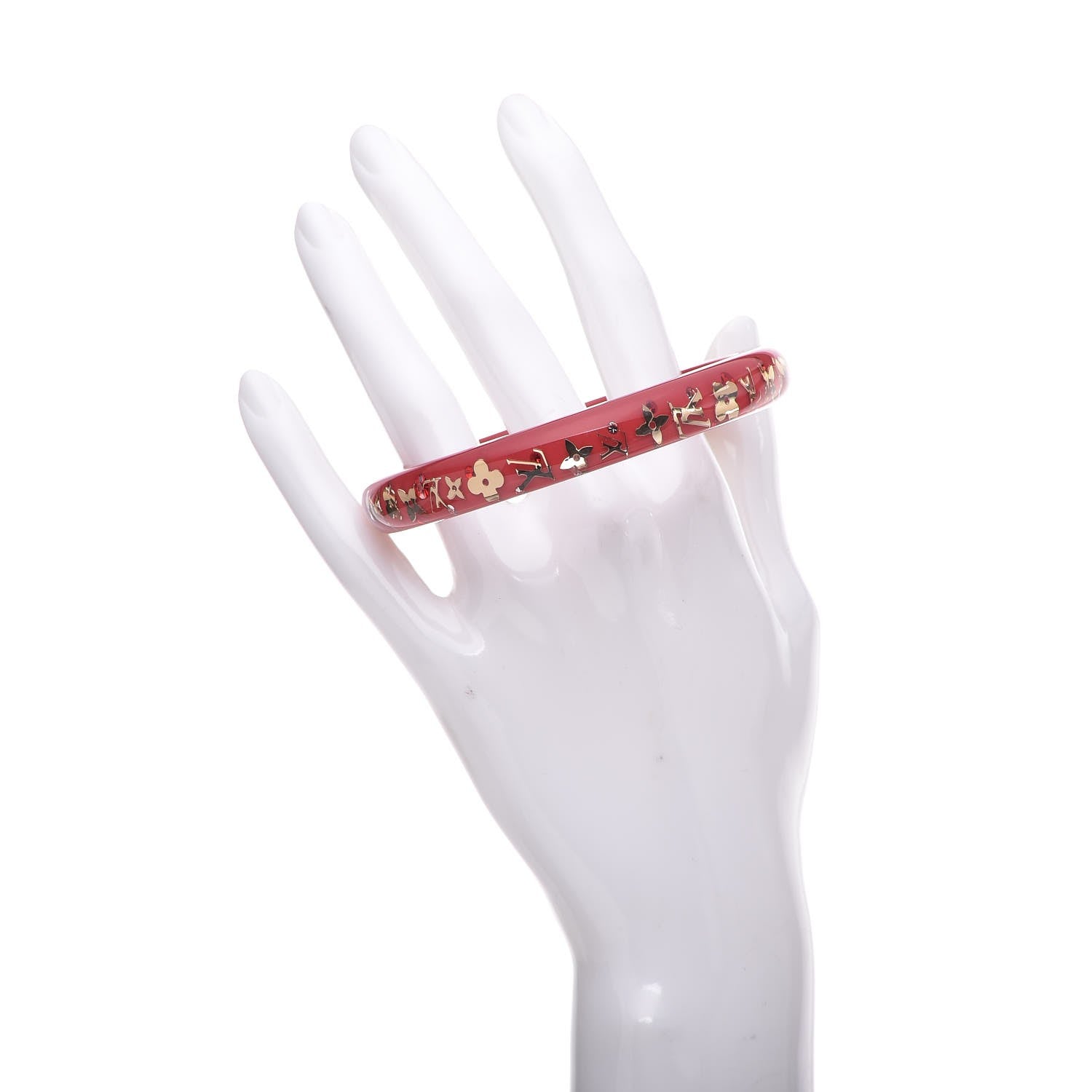Louis Vuitton Resin Swarovski Medium Inclusion Bracelet PM Pomme D'Amour 2 of 3
