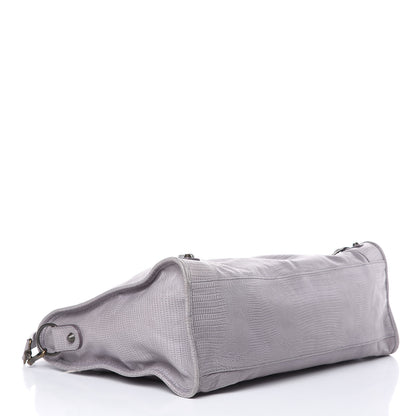 Balenciaga Agneau Lizard Embossed City Fer 4 of 12
