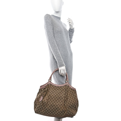 Gucci Monogram Large Sukey Tote Beige Pink 2 of 10