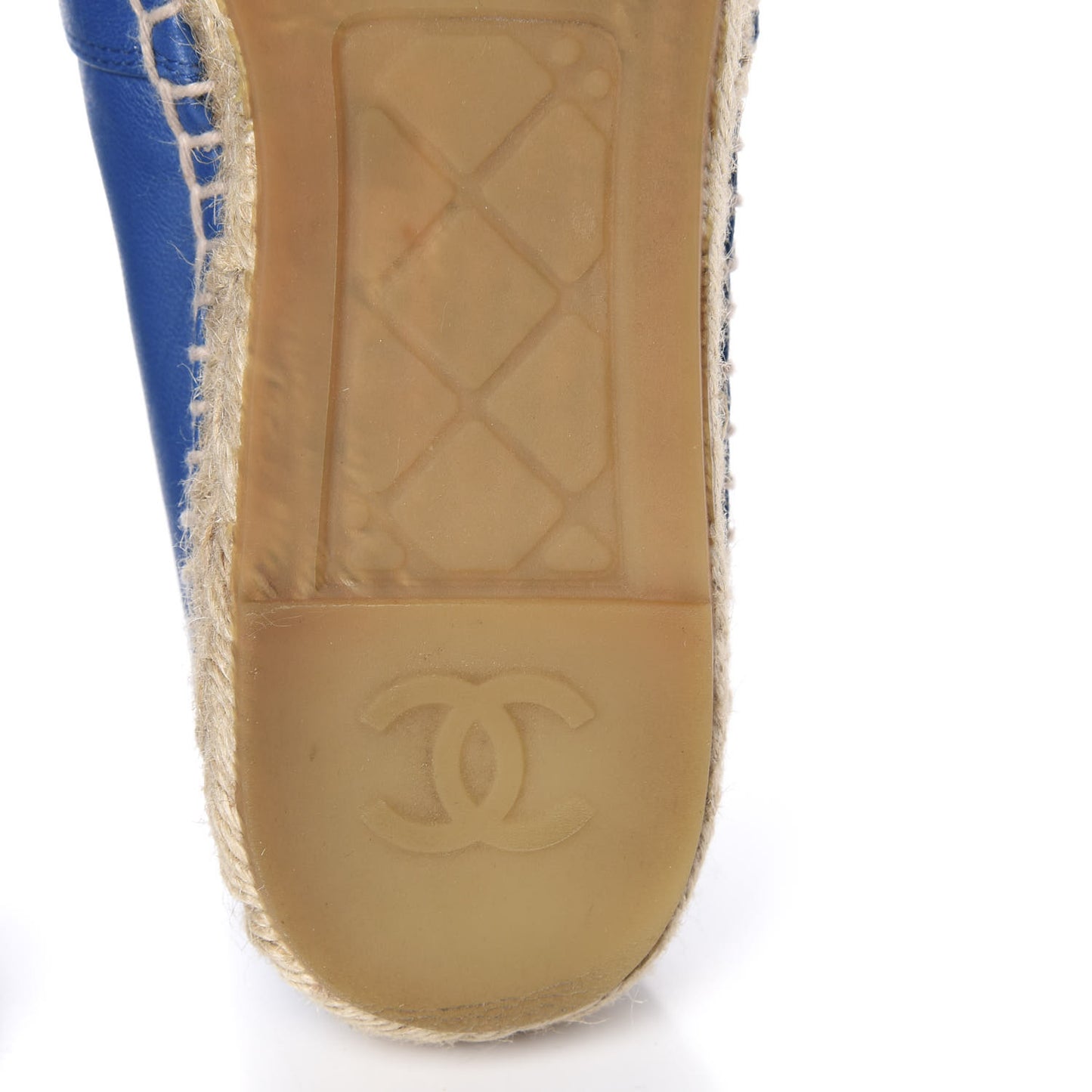 Lambskin CC Espadrilles 40 Blue