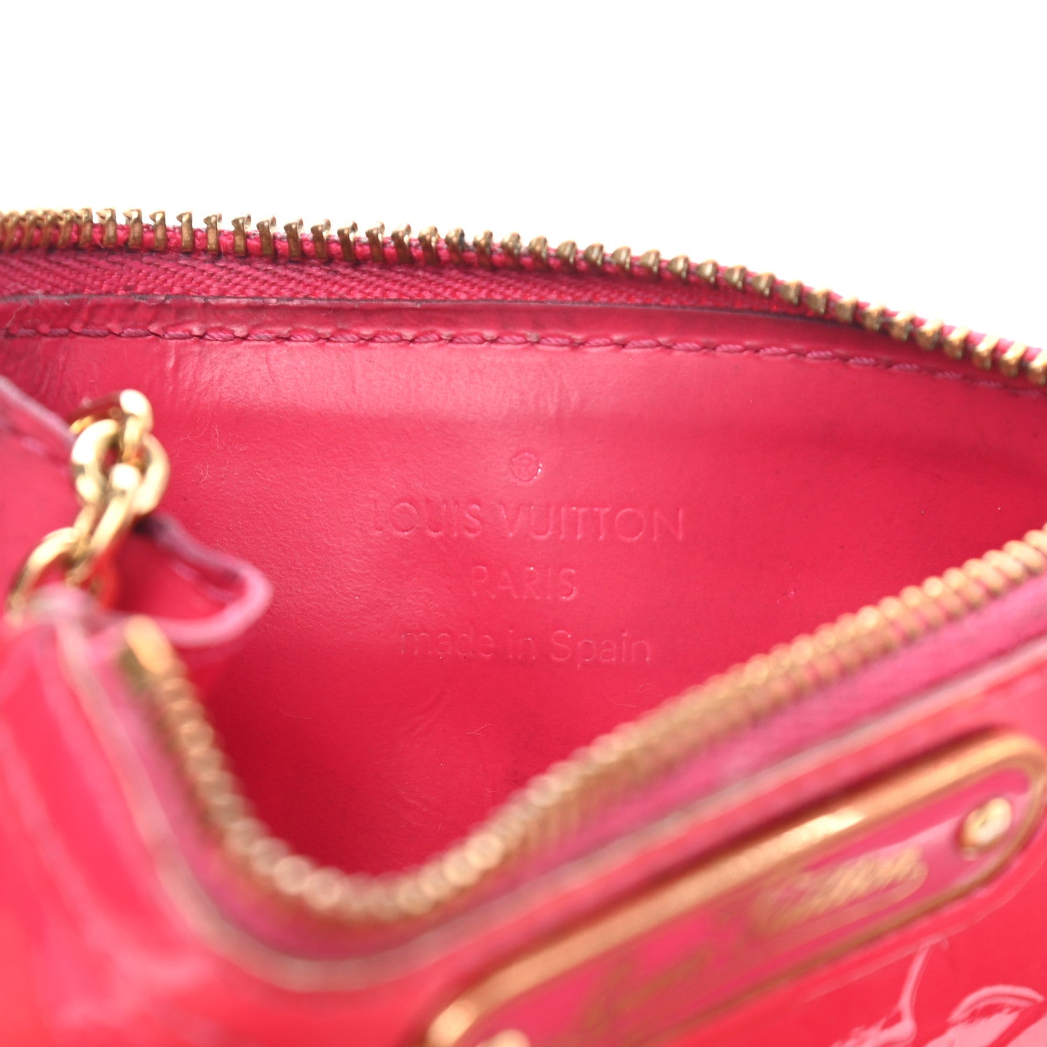 Louis Vuitton Vernis Key Pouch Rose Pop 6 of 12