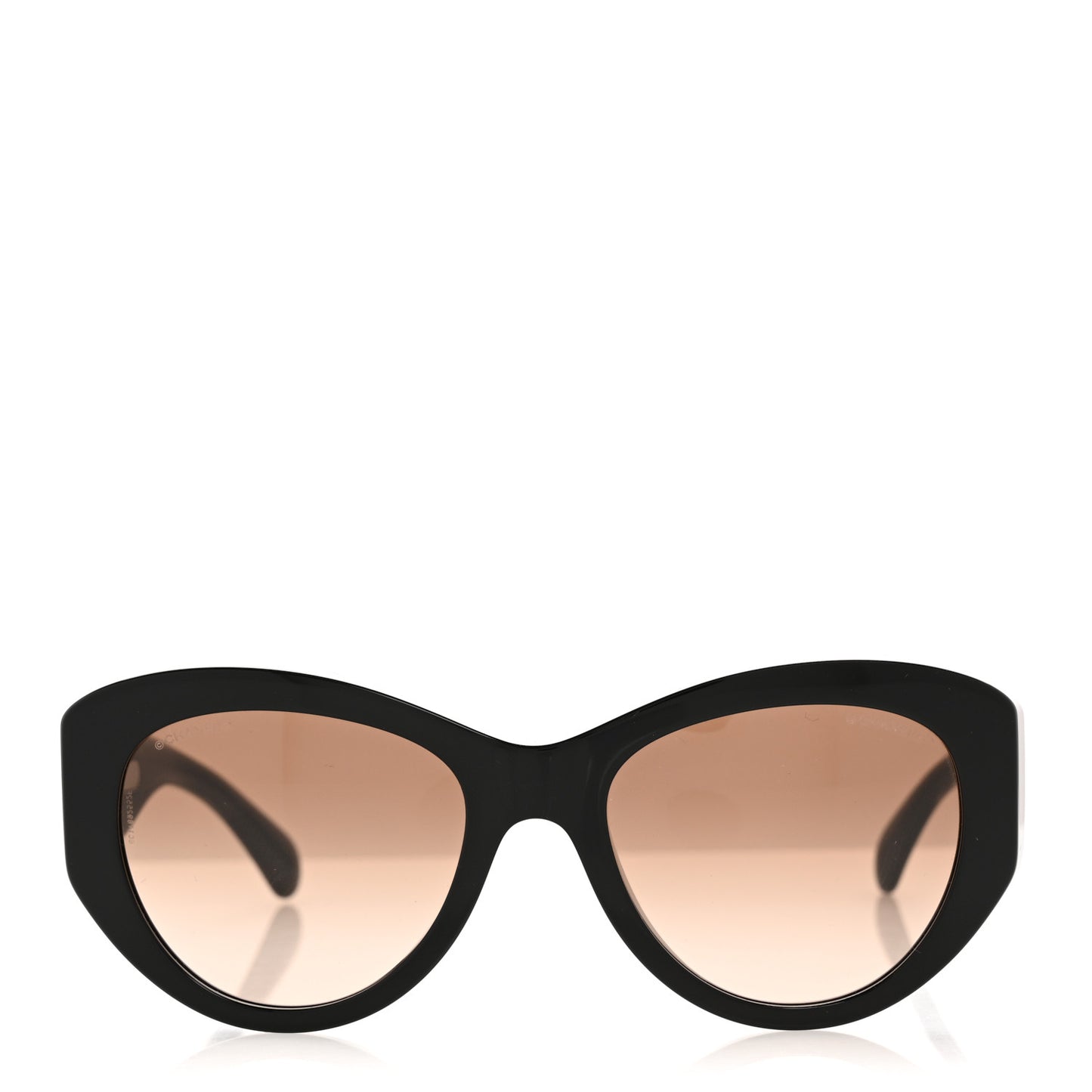 Acetate Butterfly Large CC Sunglasses 5492-A Black