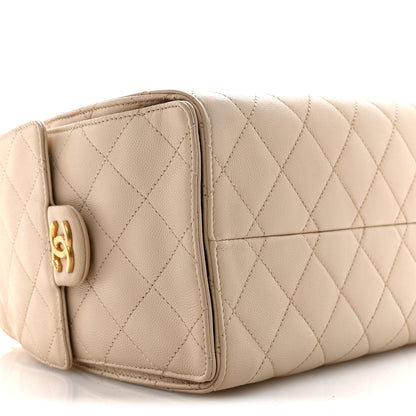 Chanel Caviar Quilted Small Chanel 25 Handbag Beige 9 of 15