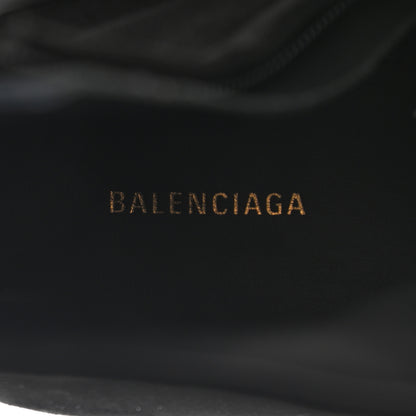 Balenciaga Velvet BB Pointy Toe Ankle Booties 37.5 Black Vintage 7 of 9