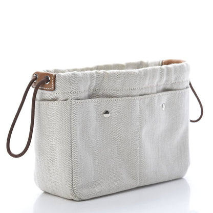 Hermes Canvas Barenia Fourbi 20 PM Pouch Naturel Fauve 3 of 8