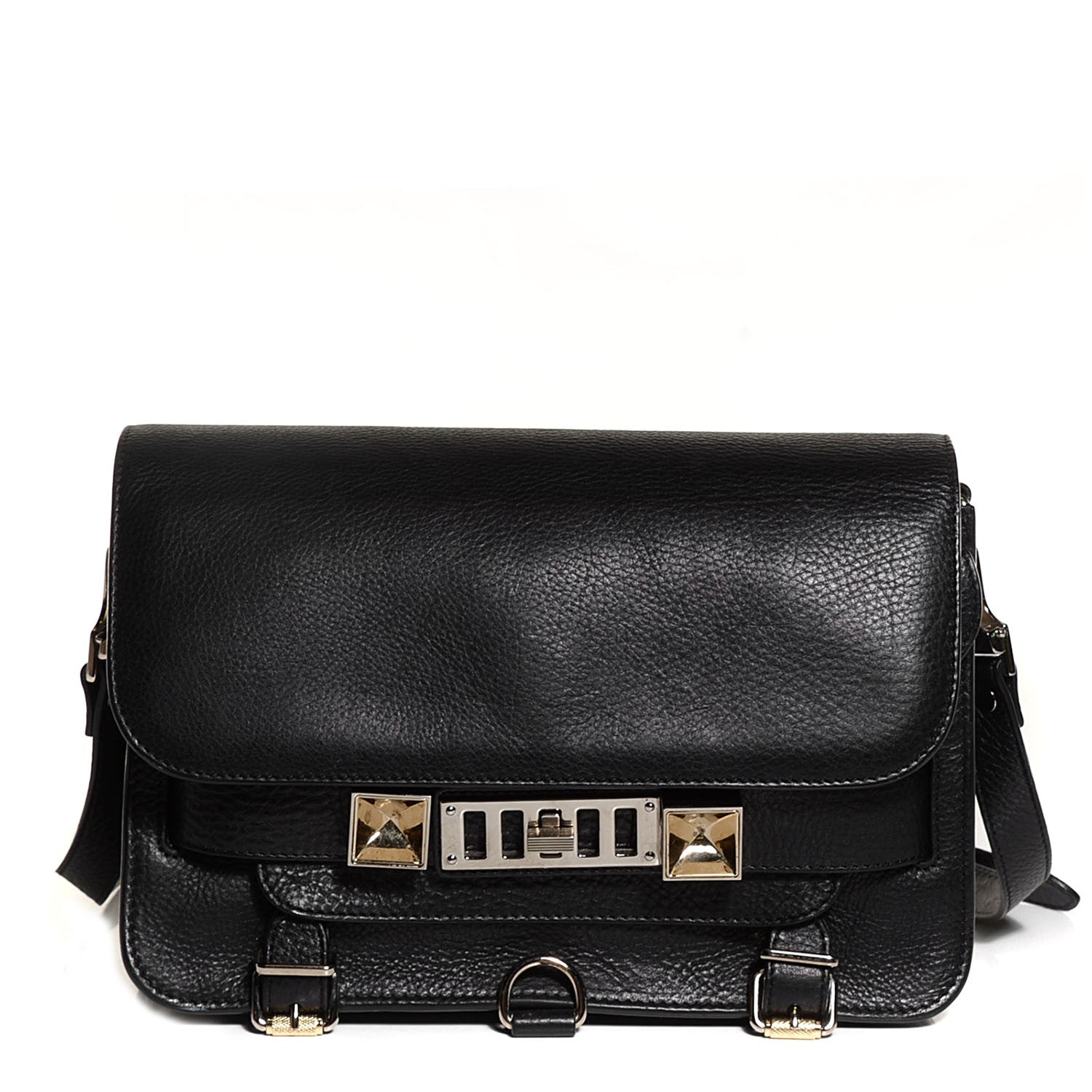 Proenza Schouler Calfskin PS11 Mini Classic Shoulder Bag Black 1 of 9