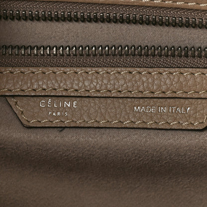 Celine Drummed Calfskin Mini Luggage Dune 6 of 11