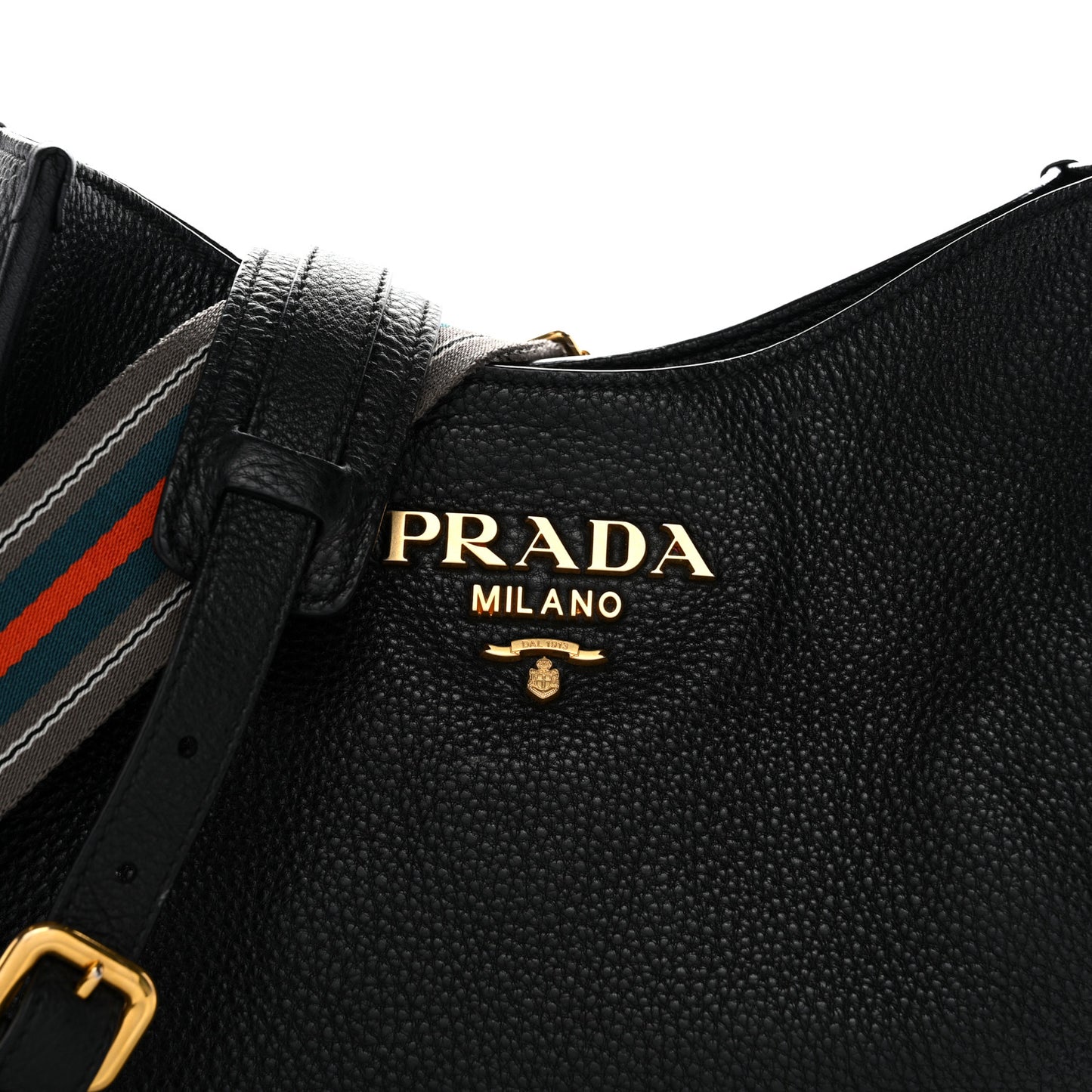 Vitello Daino Hobo Messenger Bag Black