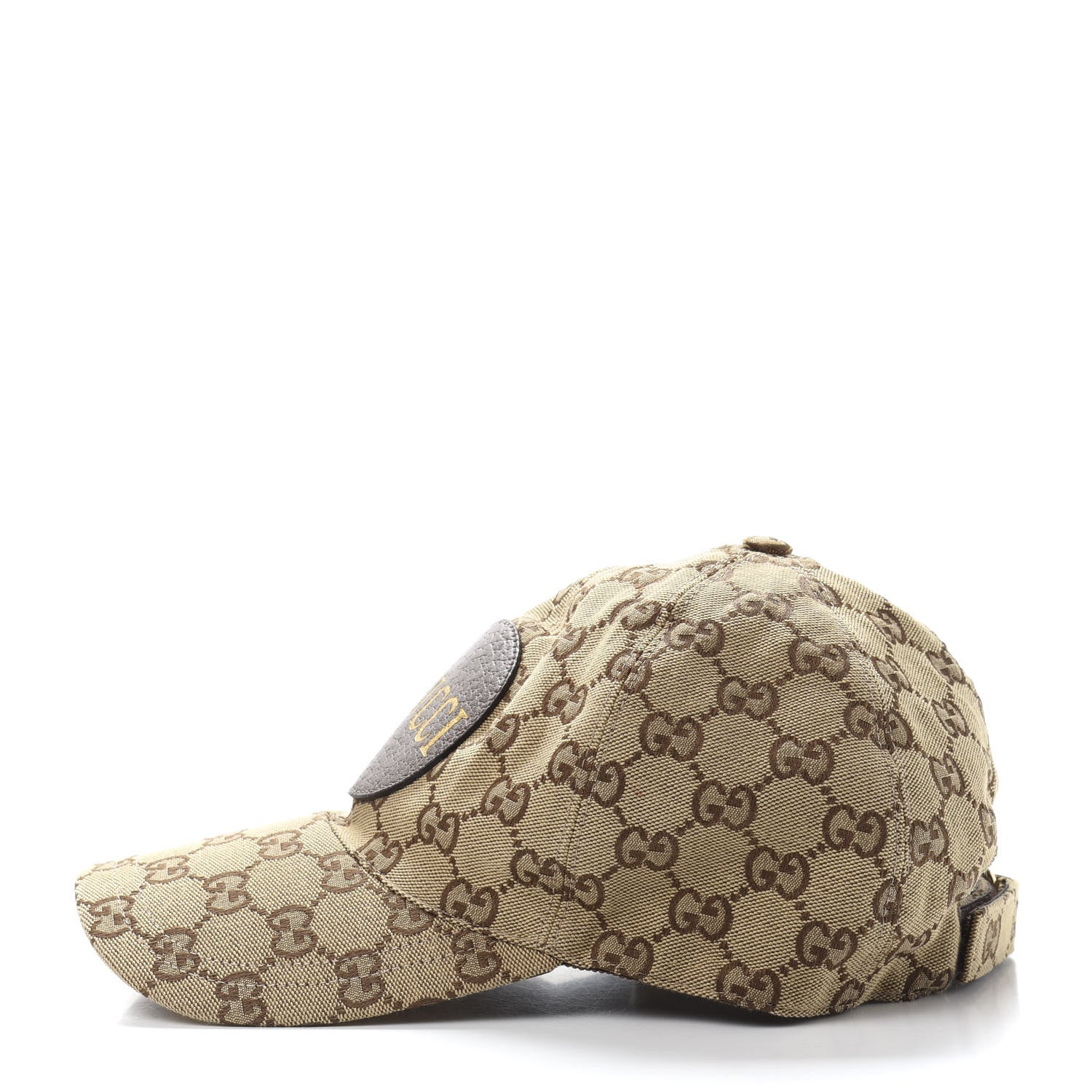 Gucci Monogram Textured Dollar Calfskin Zeno Baseball Hat M Beige 2 of 11