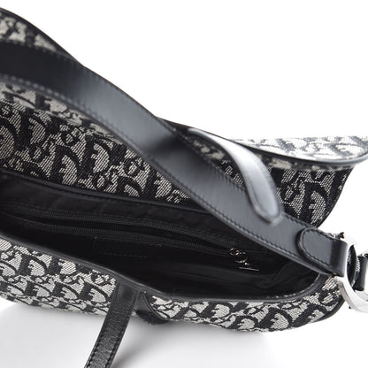 Christian Dior Monogram Saddle Bag Black 5 of 7