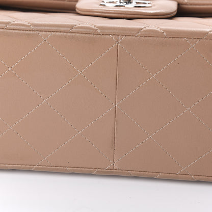 Chanel Lambskin Quilted Jumbo Double Flap Dark Beige 12 of 14