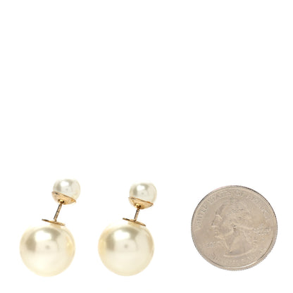 Christian Dior Pearl Mise En Dior Tribal Earrings Gold 2 of 5