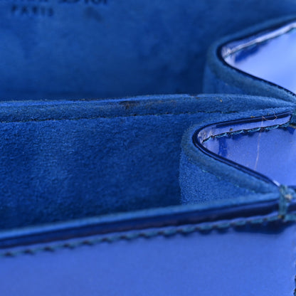 Christian Dior Metallic Calfskin Studded Vertical Diorama Blue 7 of 12