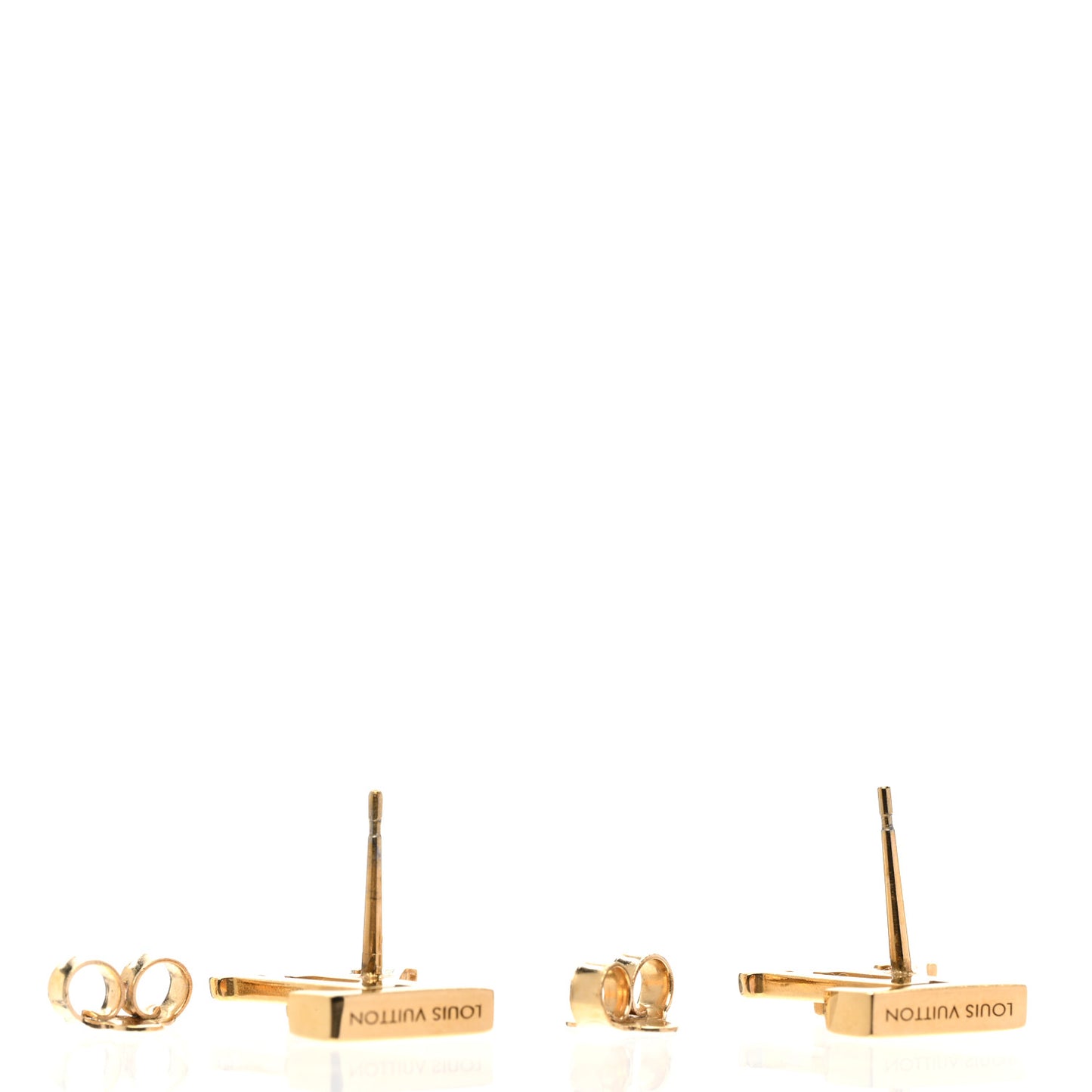 Metal LV Iconic Earrings Gold