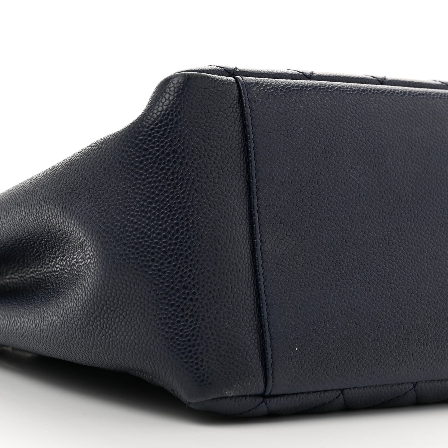 Caviar Quilted Grand Shopping Tote GST Navy Blue