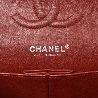Chanel Caviar Quilted Medium Double Flap Dark Red 7 of 10