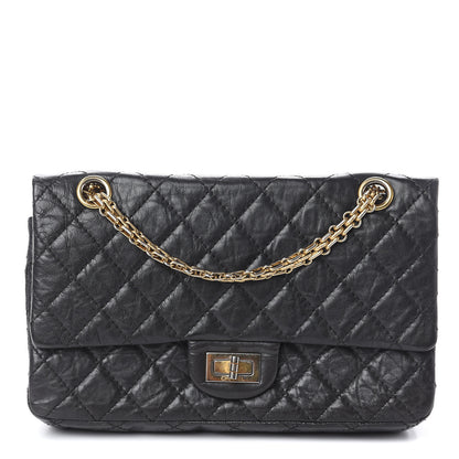 Chanel Aged Calfskin Quilted 2.55 Reissue 225 Flap Black 1 of 9